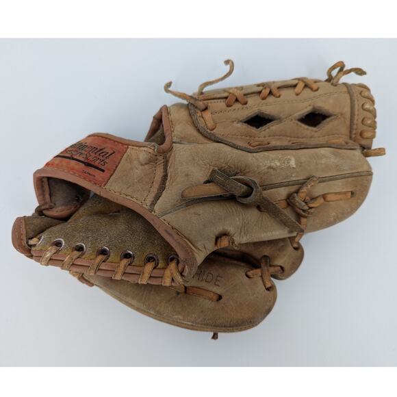 Vintage Continental CLS Snap Flex Deep Ball Pocket Leather Cowhide Baseball Mitt - Picture 1 of 6